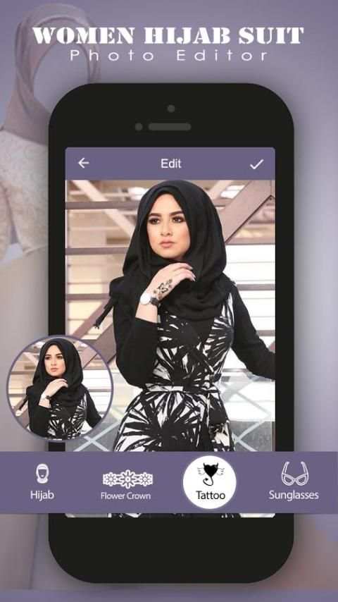 Hijab Women Suit Photo Editor screenshot 2