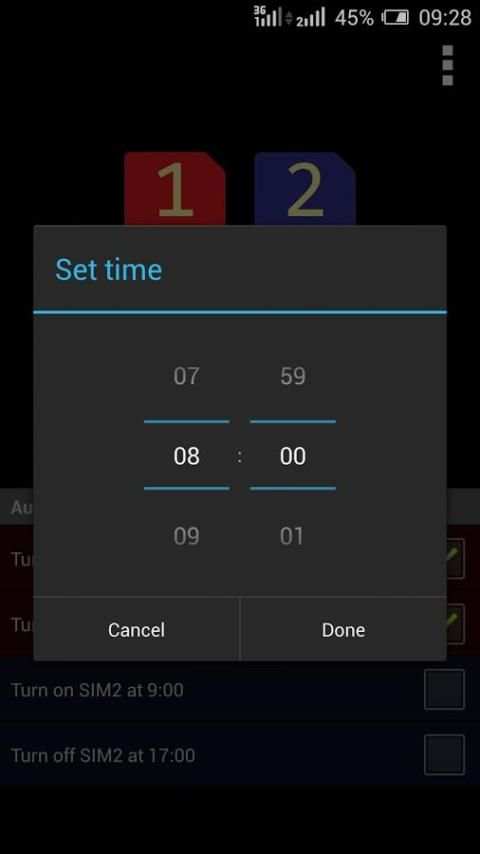 Dual SIM Switch Widget स्क्रीनशॉट 2