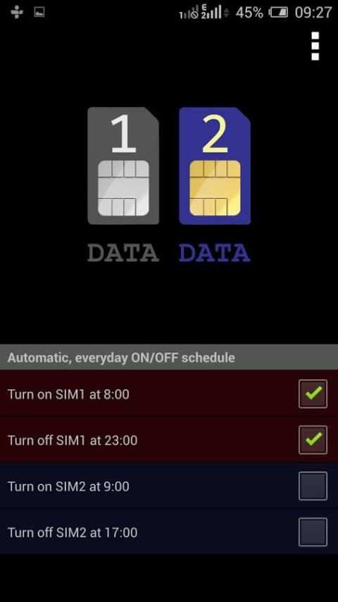 Dual SIM Switch Widget screenshot 3