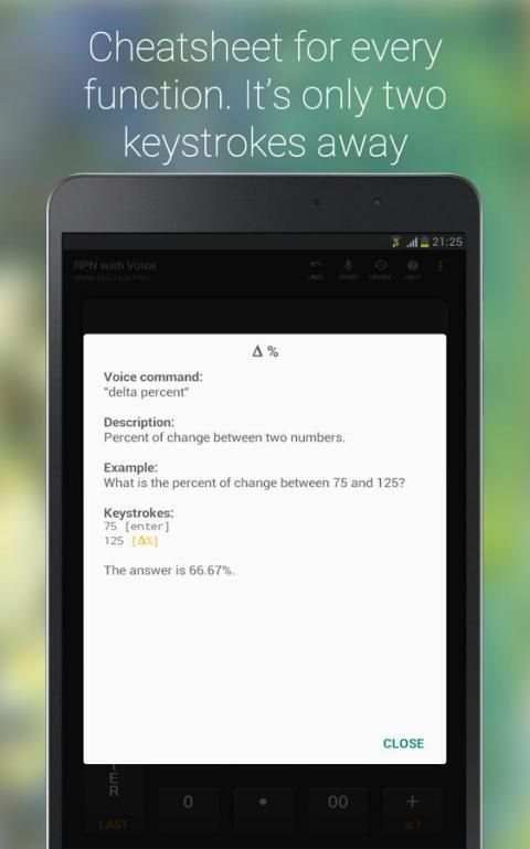 S3 RPN Calculator with Voice screenshot 5