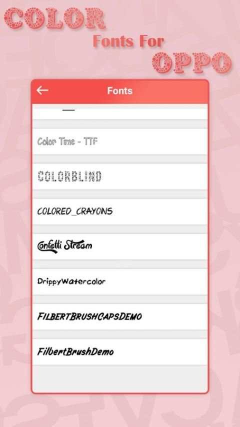 Color Font for OPPO - Color Fonts screenshot 5