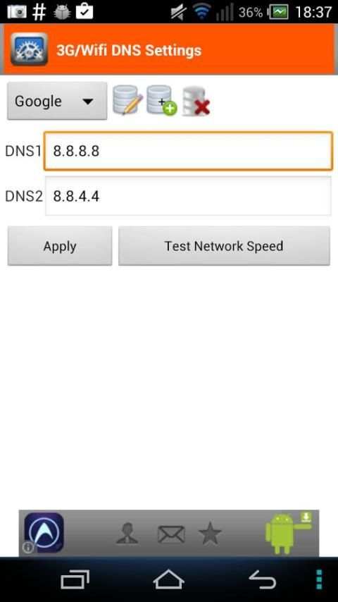 3G/4G/Wifi DNS Settings स्क्रीनशॉट 7