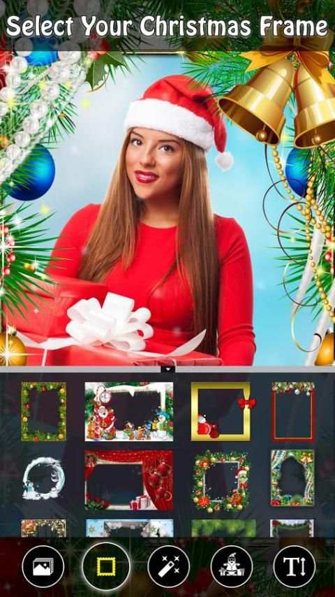 Christmas Photo Frame Editor 2017 स्क्रीनशॉट 3