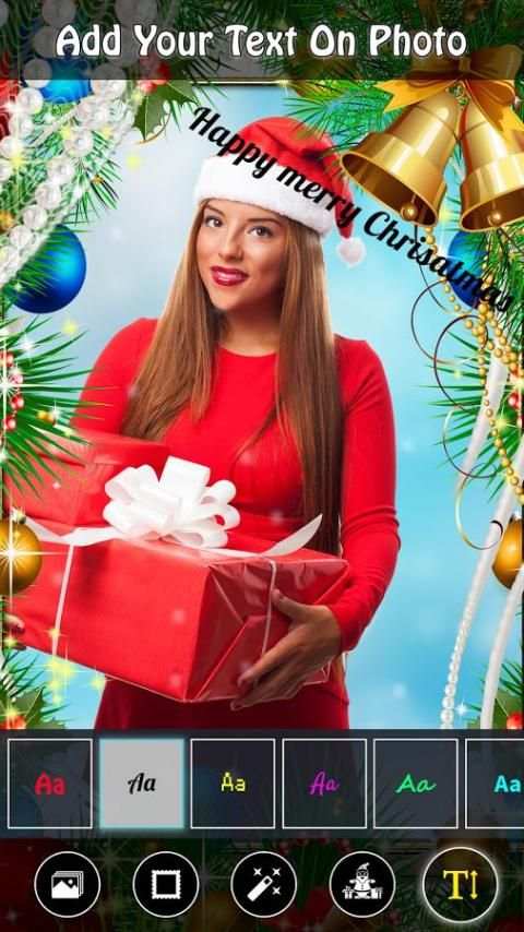 Christmas Photo Frame Editor 2017 स्क्रीनशॉट 6