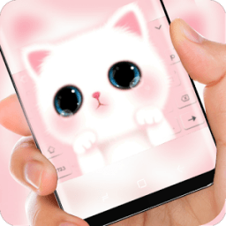 Pink cute Kitty cat Theme icon