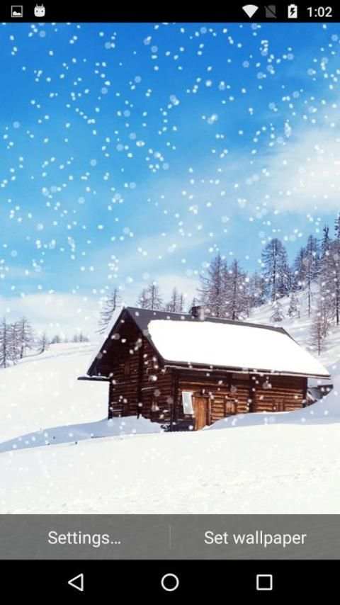 Snow Fall Live Wallpaper скриншот 3