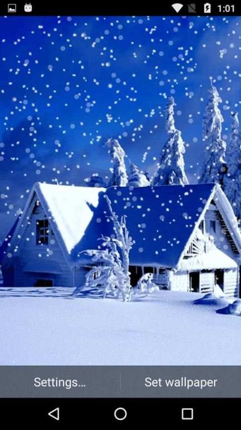 Snow Fall Live Wallpaper скриншот 4