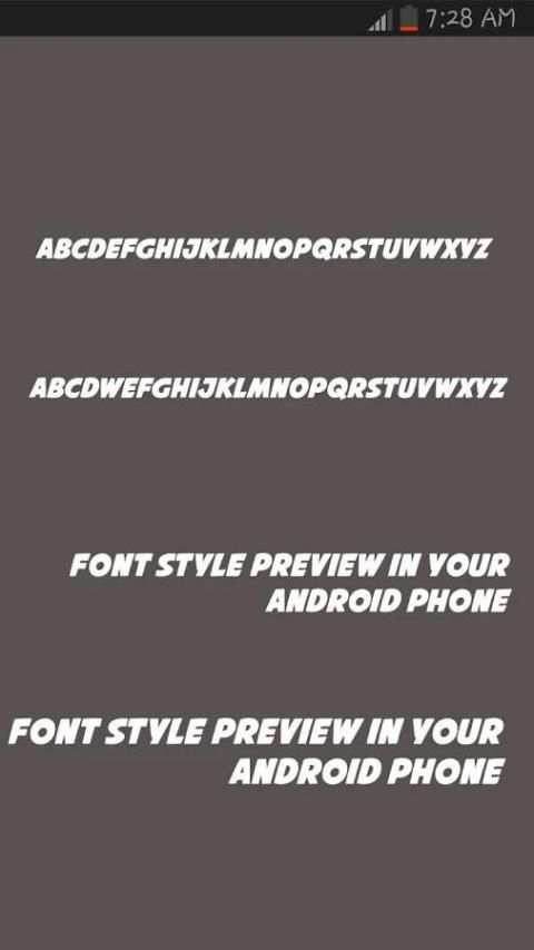 Free 50 Font for Samsung स्क्रीनशॉट 1