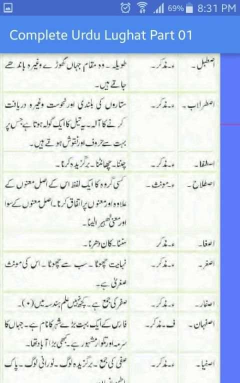 Complete Urdu Lughat (Part-01) скриншот 6