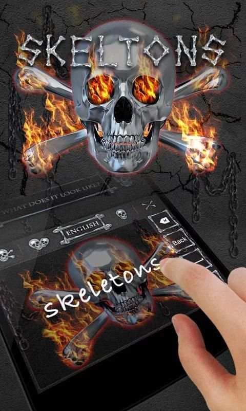 Skeltons GO Keyboard Animated Theme screenshot 2