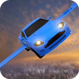 Flying Car Games Futuristic City Flight Simulator أيقونة