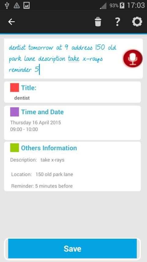 Calendar TalkingCal 4 تصوير الشاشة