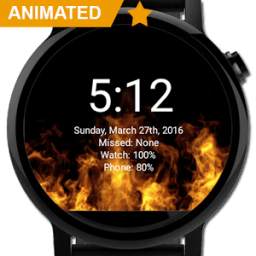 Flames Watch Face - Smartwatch