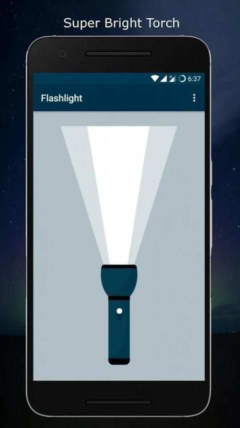 Alpha Flashlight - LED Torch 2017 screenshot 3