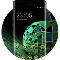 Fantasy geometry theme ball surface wallpaper