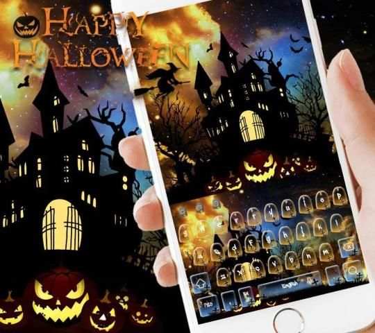 Halloween Malam Keyboard Tema screenshot 1