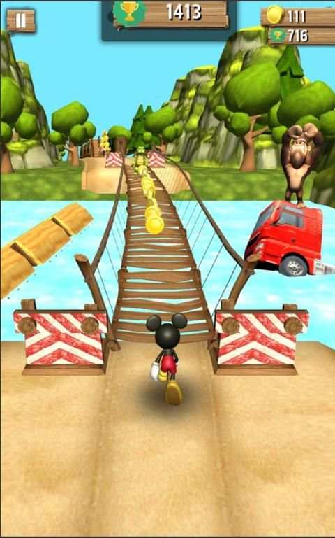 Epic Mickey Temple Mouse Subway Jungle Run स्क्रीनशॉट 8