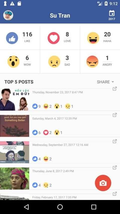 socialStalker - Facebook statistics and stalking screenshot 5