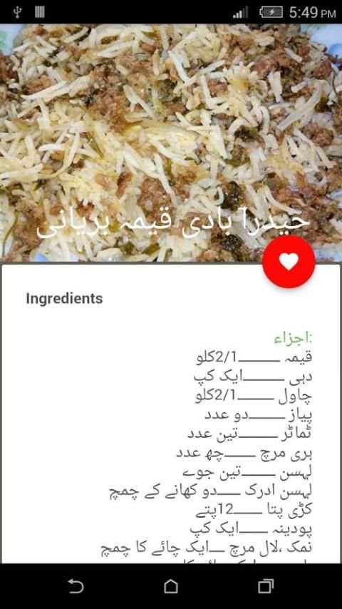 Urdu Rice Recipes 6 تصوير الشاشة