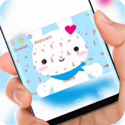 Cute white rabbit theme 10001001