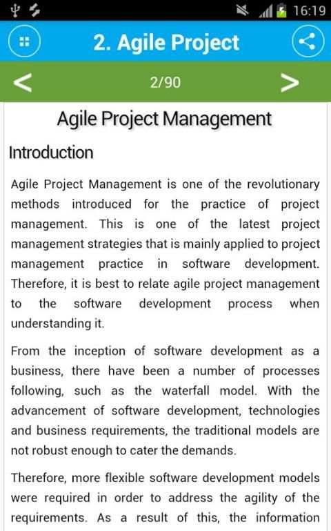 Free Project Management Concepts Tutorial 3 تصوير الشاشة