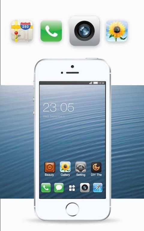 Tema gratis untuk peluncur 6S IOS iphone screenshot 3