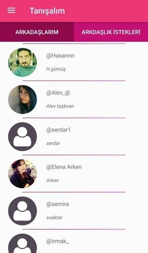 Tanışalım Arkadaş Türkiye Kadın Erkek Sevgili Bul screenshot 2