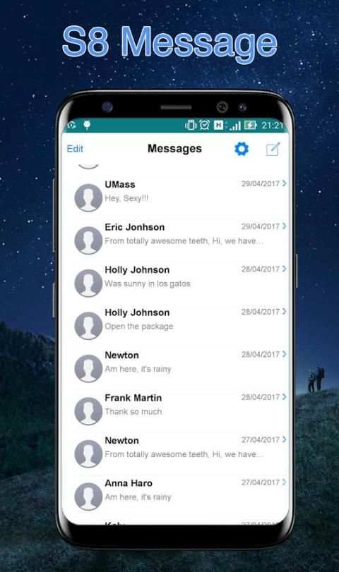 S8 Message - SMS Galaxy Note 8 screenshot 4