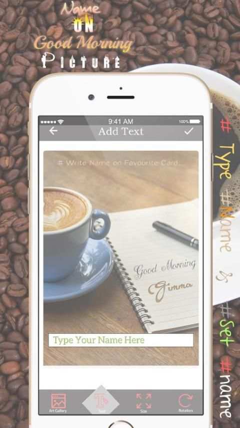 Name On Good Morning Pics скриншот 2