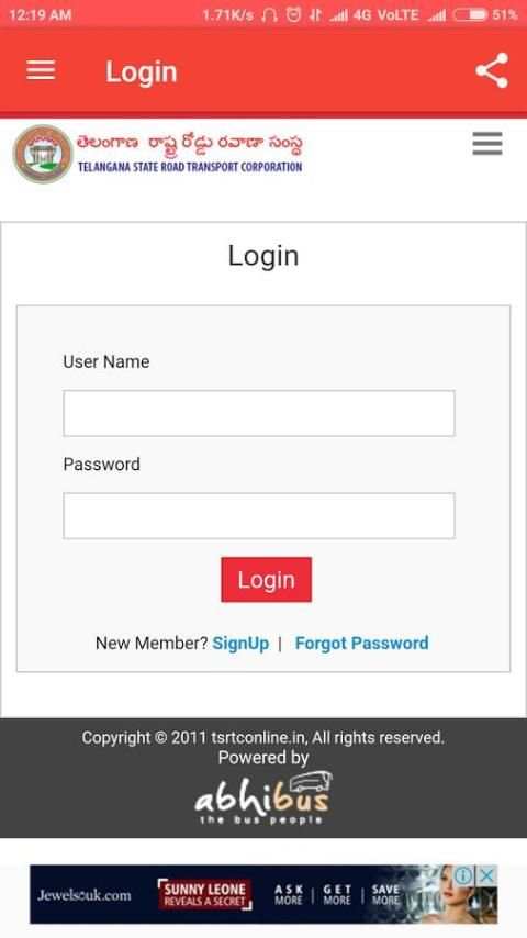 TSRTC Online Bus Booking App screenshot 5