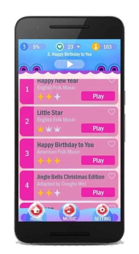 Pink Piano Tiles screenshot 4