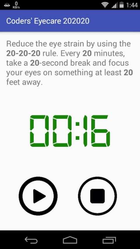20-20-20 Reminder screenshot 2