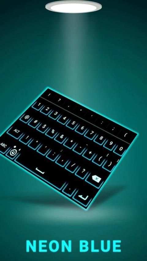 Neon Blue Smart keyboard screenshot 3