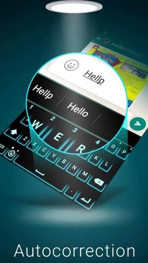 Neon Blue Smart keyboard screenshot 1