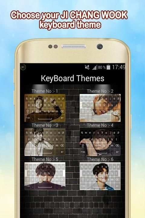 Keyboard Themes For Ji Chang Wook 2 تصوير الشاشة