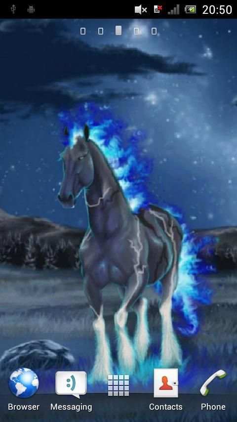 Horse with fiery mane live wp screenshot 1