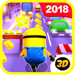 Banana minions subway rush 3D icon