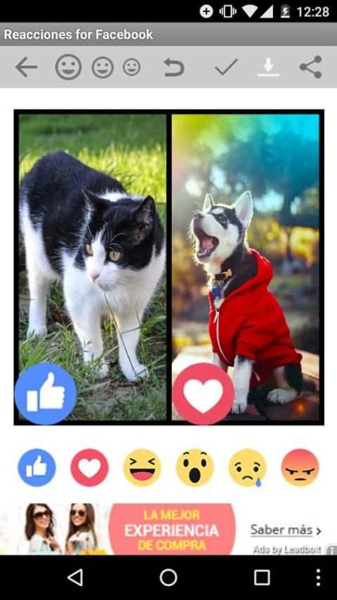 Reacciones for Facebook screenshot 4