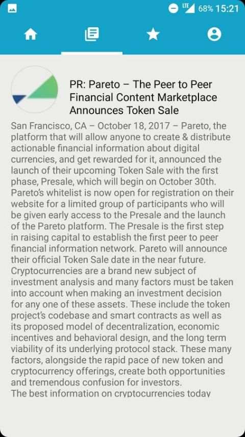 The ICO App – Upcoming ICOs, alerts and News. screenshot 1