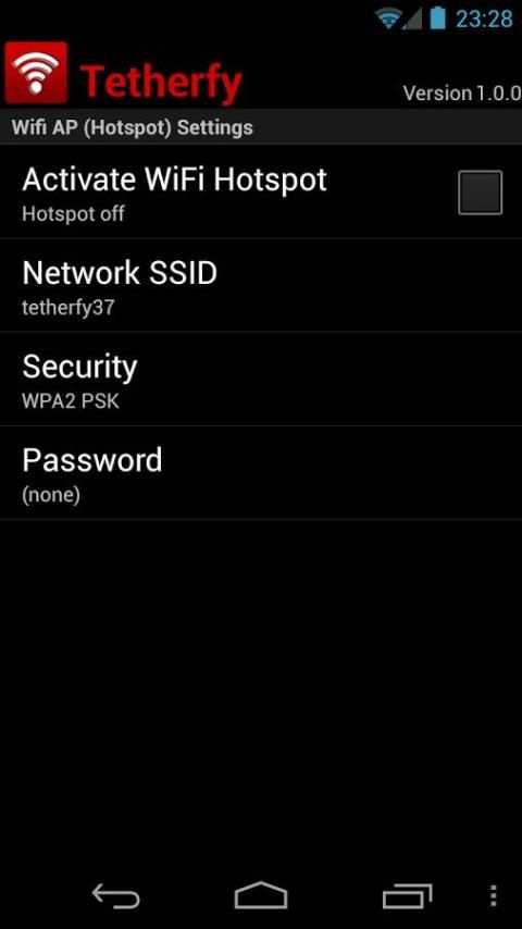 Tetherfy(WiFi Tether w/o Root) 2 تصوير الشاشة