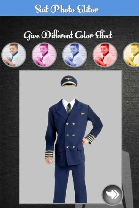 Pilot Man Photo Suit Editor 2 تصوير الشاشة
