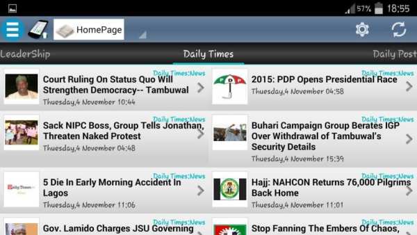 Nigeria News 17 تصوير الشاشة