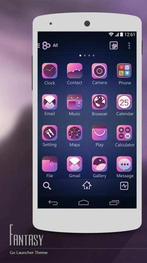 (Free)Fantasy GO LauncherTheme स्क्रीनशॉट 4