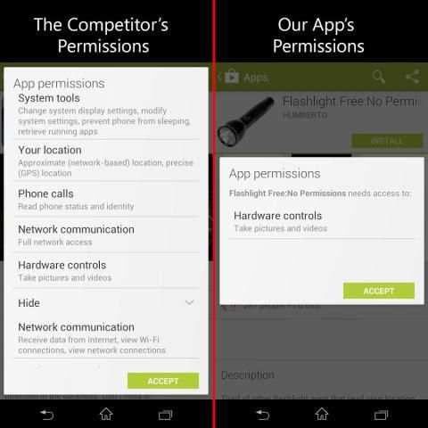 Flashlight Free:No Permissions screenshot 4