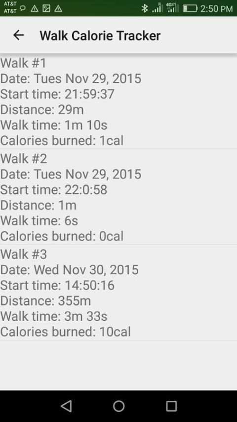 Walk Calorie Tracker скриншот 3