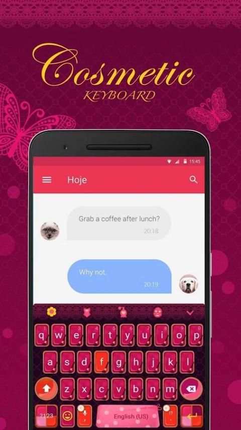 Cosmetic Girl Keyboard Theme screenshot 3