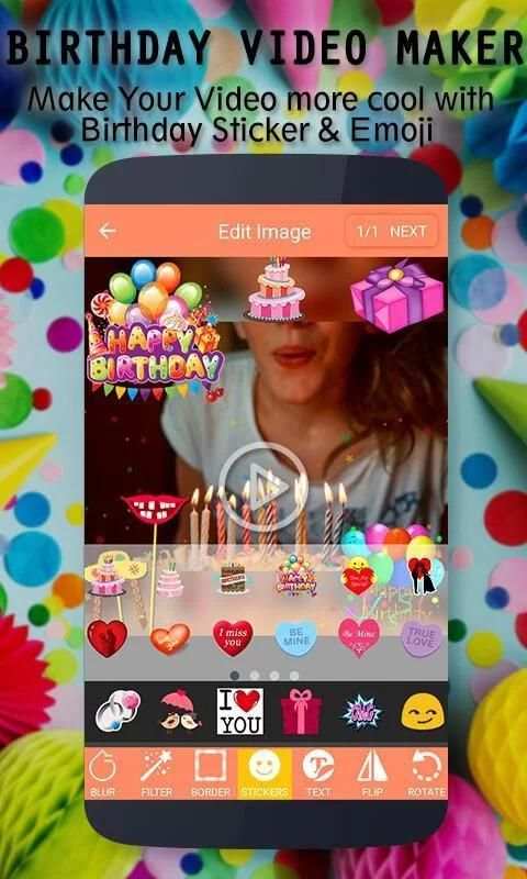 Birthday Video Maker скриншот 5