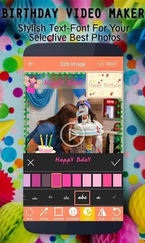 Birthday Video Maker screenshot 4