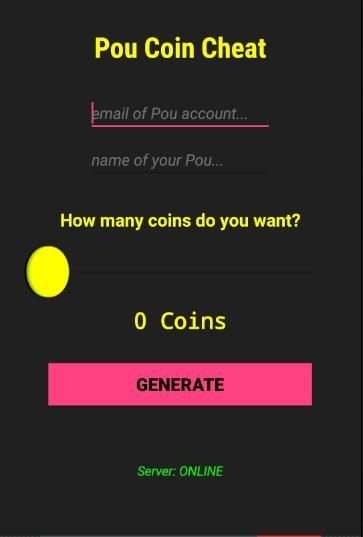 Coin Cheats for Pou Hack Prank screenshot 4