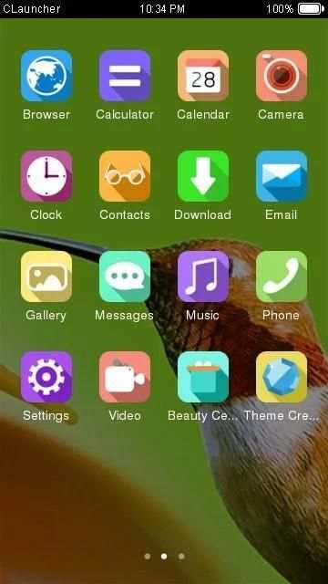 Cute Bird Theme CLauncher स्क्रीनशॉट 2